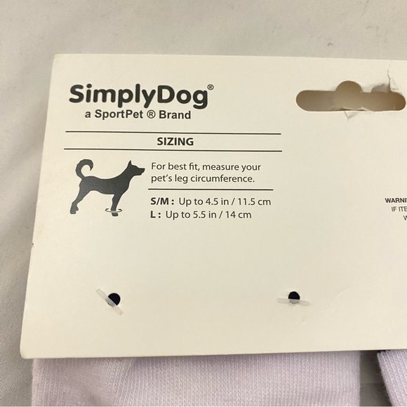 SimplyDog Matching White Navy BFF Human & Dog Socks Dog Sz Small Medium - Picture 6 of 12